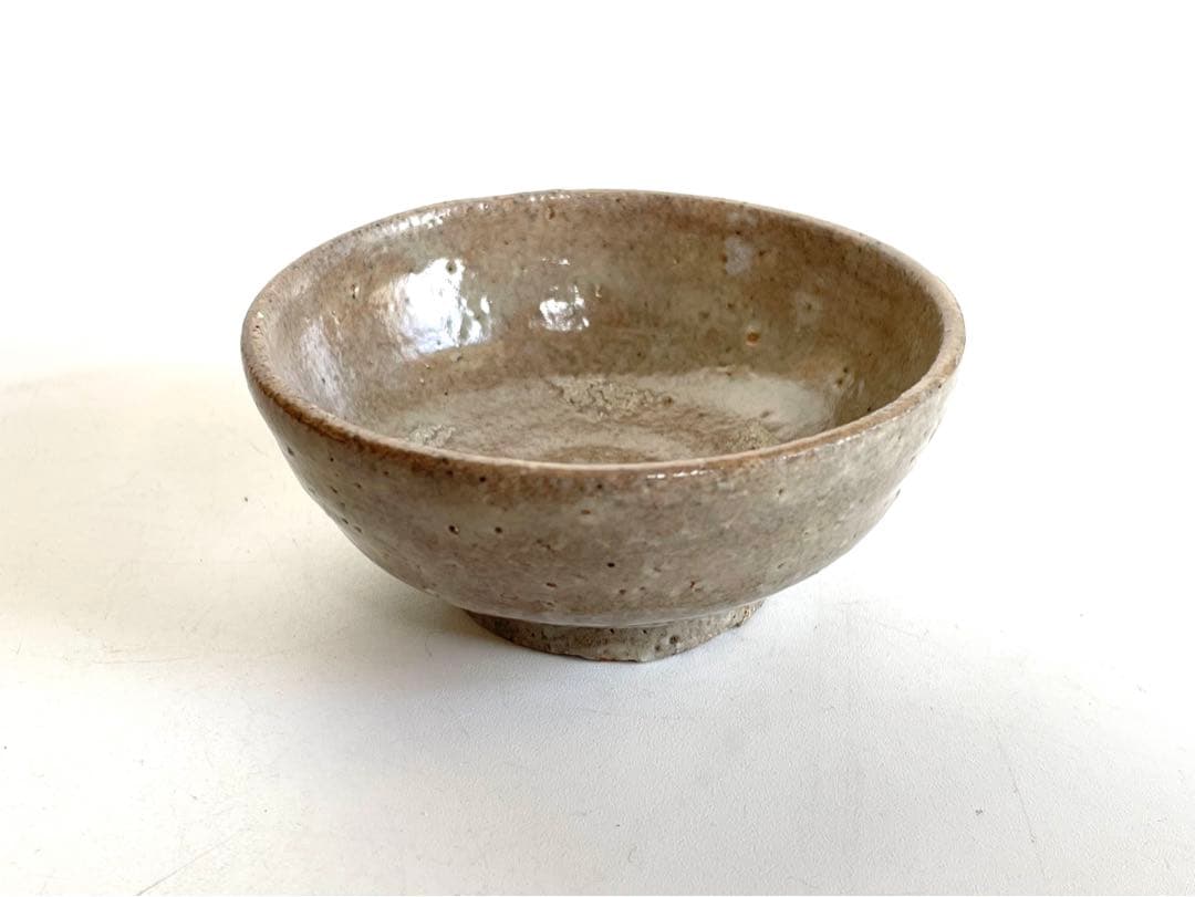 陶芸家　武末日臣　井戸　杯　盃　ぐい呑　酒器　平盃　梅花皮　共箱　李朝　唐津