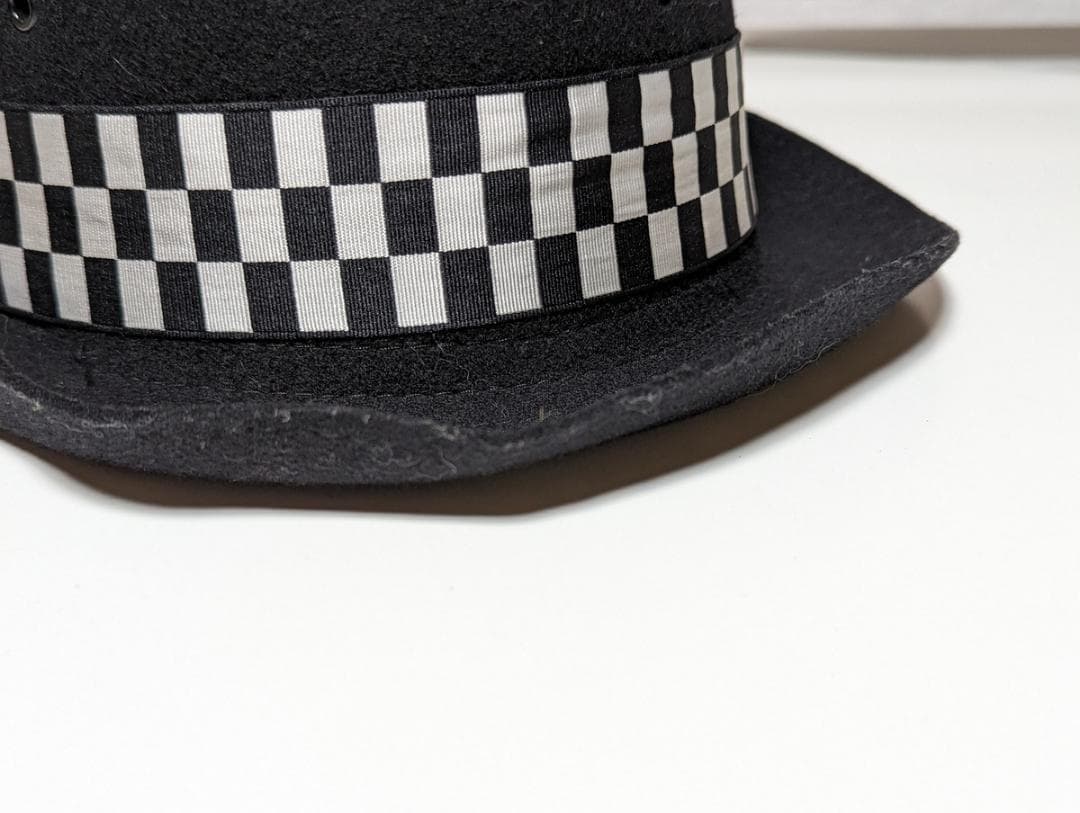 イギリス警察 安全ヘルメット ボーラーハット L　 ブラック ウール