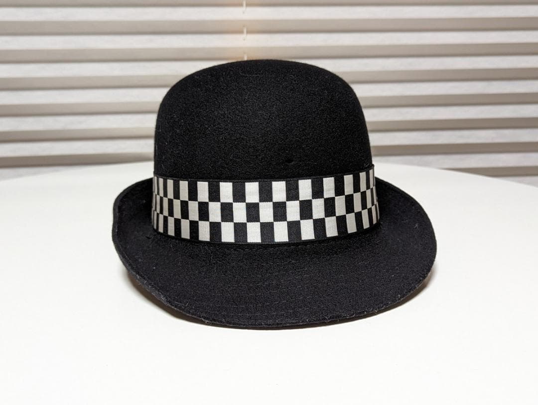 イギリス警察 安全ヘルメット ボーラーハット L　 ブラック ウール