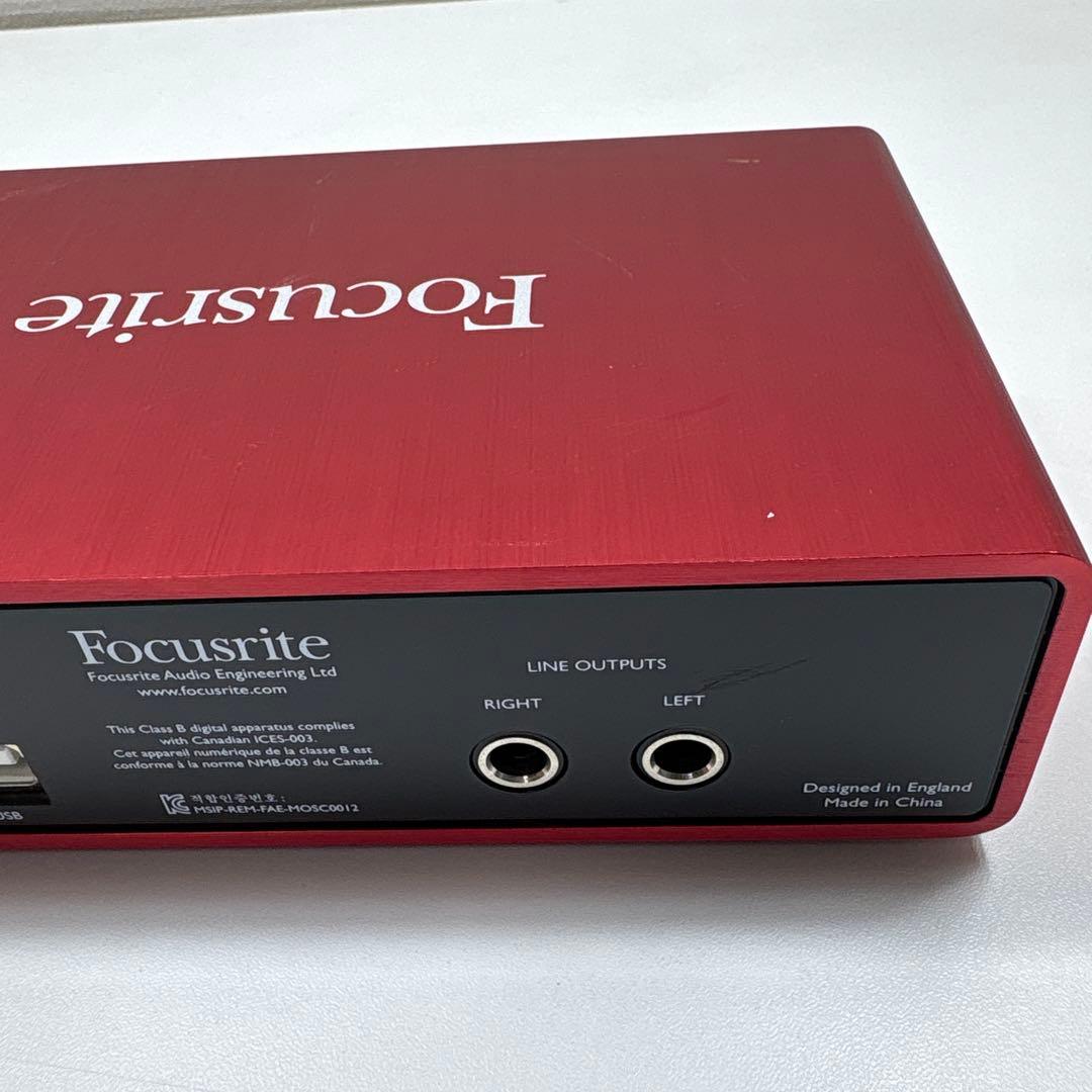 良品　Focusrite Scarlet t 2i2 オーディオインターフェース