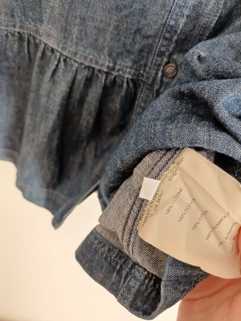 MIU MIU デニムシャツ ペプラム