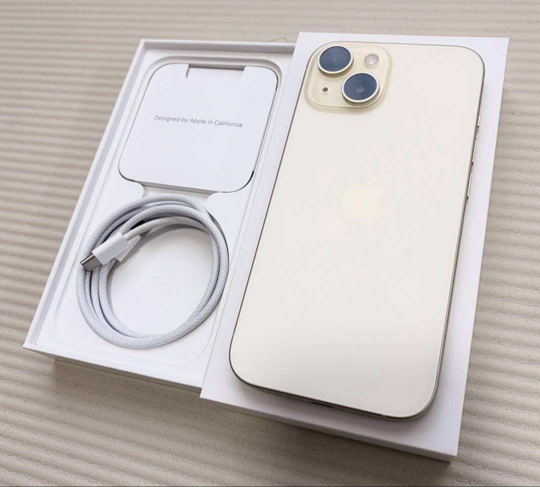 iphone15 イエロー128GB SIMフリー