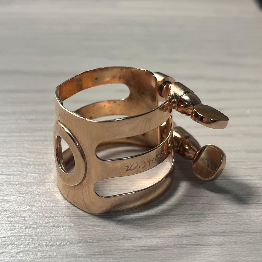 ウッドストーンWood Stone B♭クラリネットリガチャー ピンクゴールド