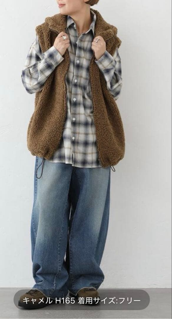 ジャーナルスタンダードラックス　ボアフードベスト