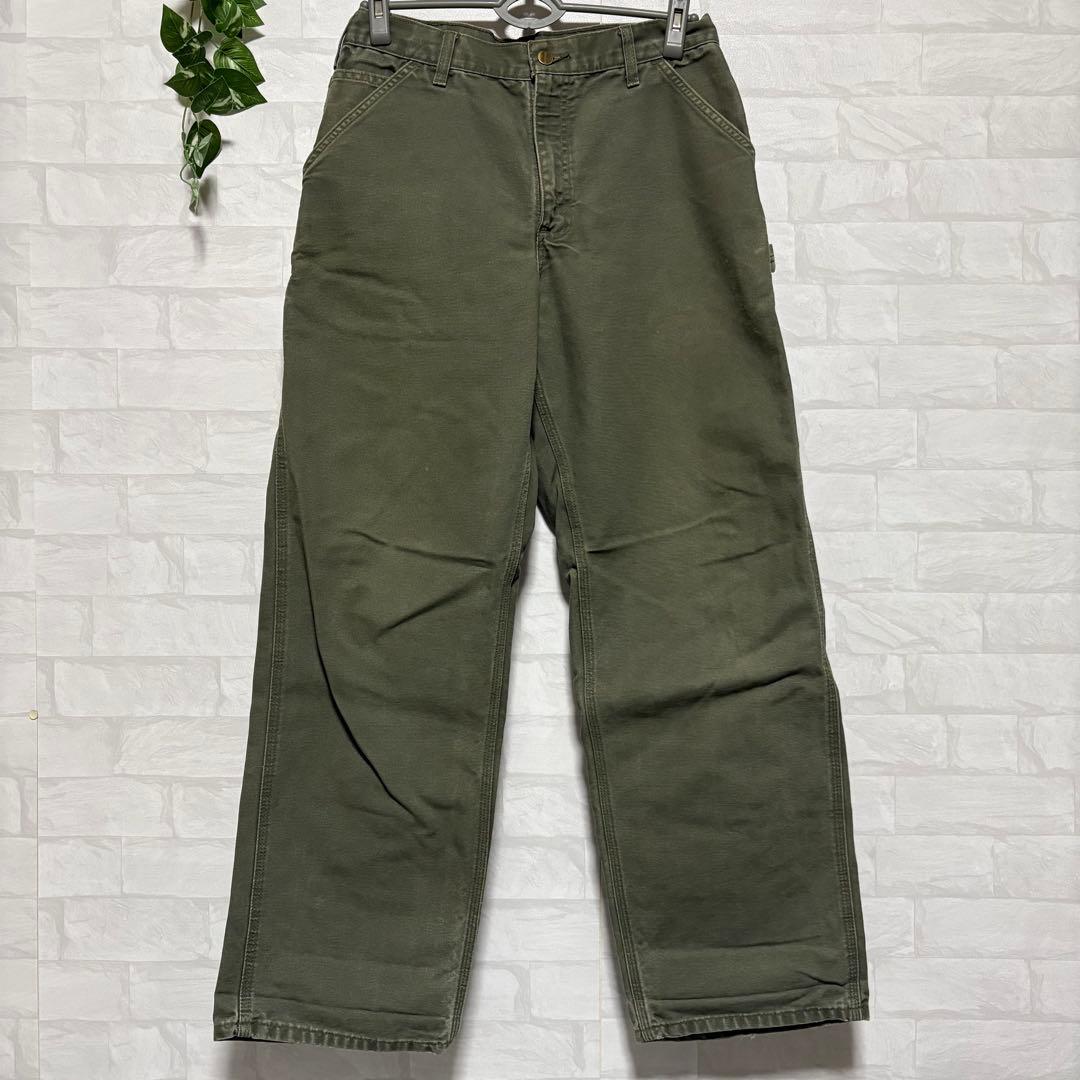 【希少】US企画 カーハート ダック ペインターパンツ W33革タグ