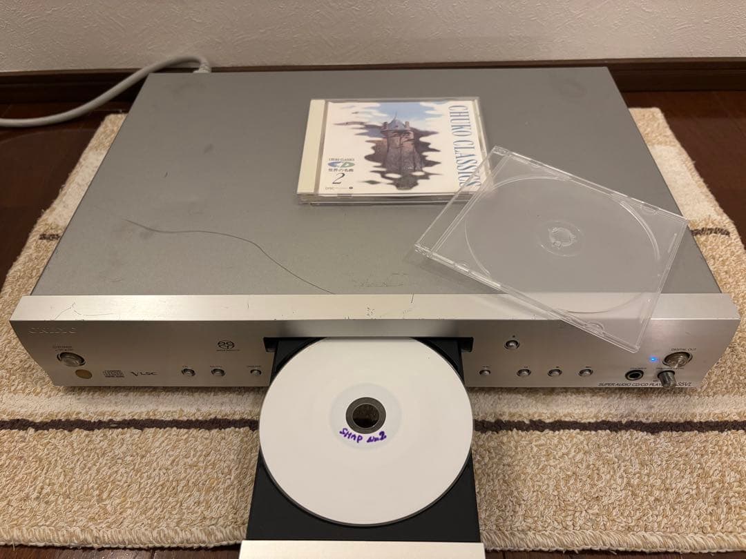 ☆実働品ONKYO C-S5VL(S)　SACD/CDプレーヤー　純正リモコン付