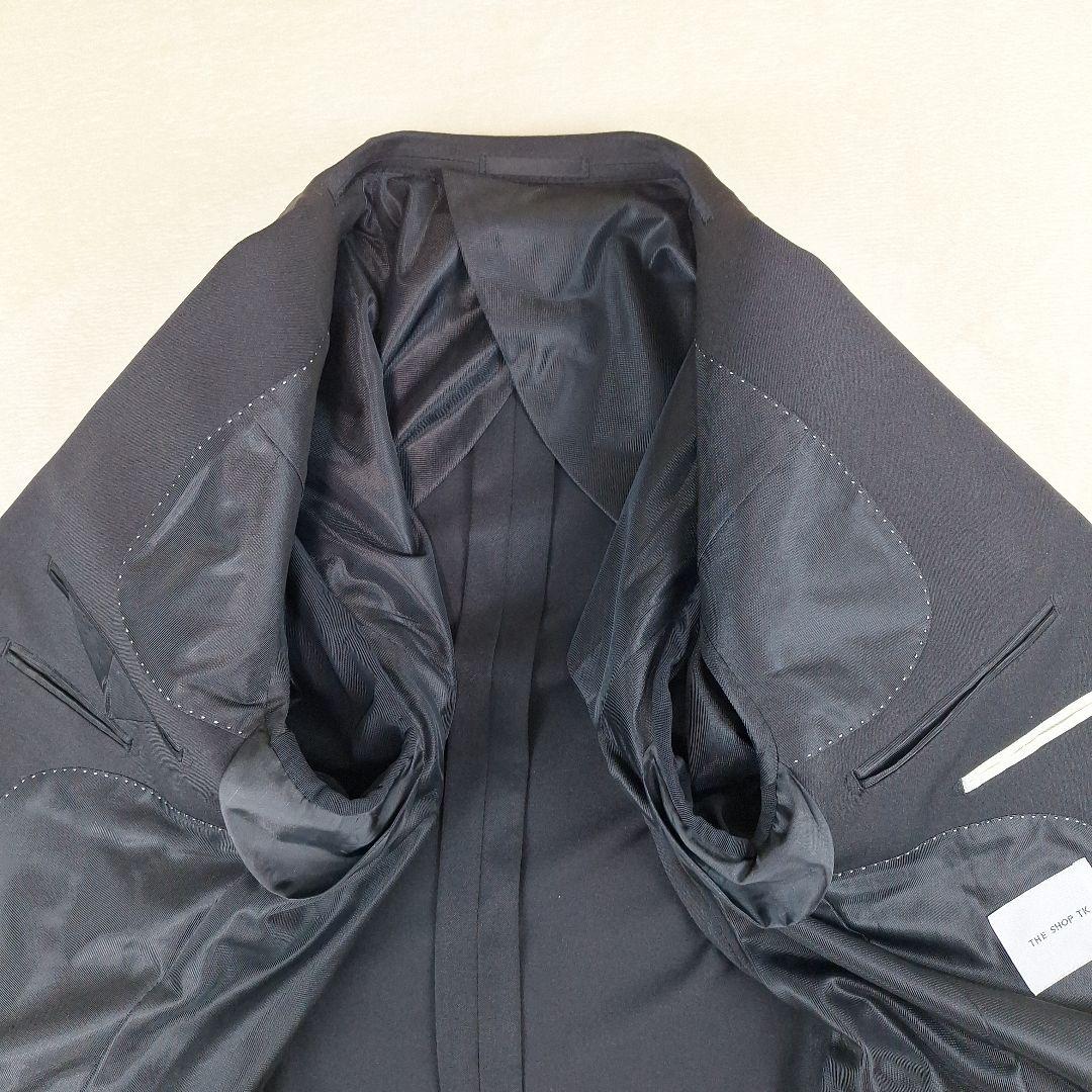 美品✨タケオキクチ　洗える　ブラックスーツ　セットアップ　L