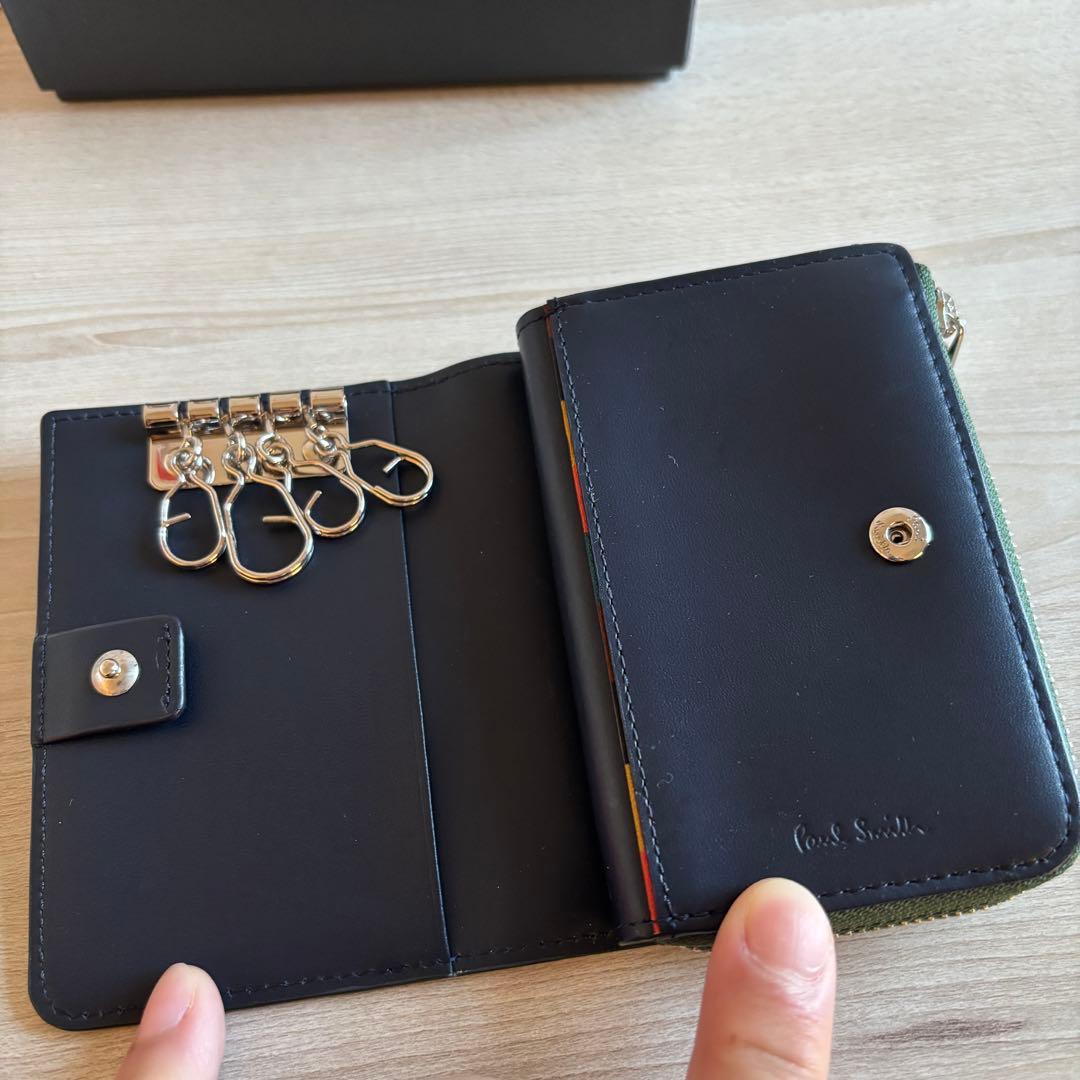 ポールスミス　ブライトストライププラー ＆キーケース