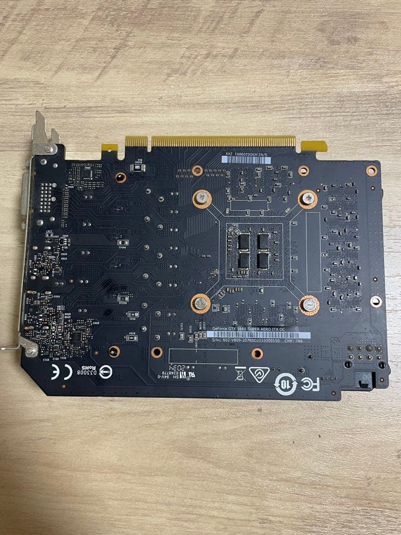 グラフィックボード・グラボ・ビデオカード GTX 1660 super Aero ITX OC