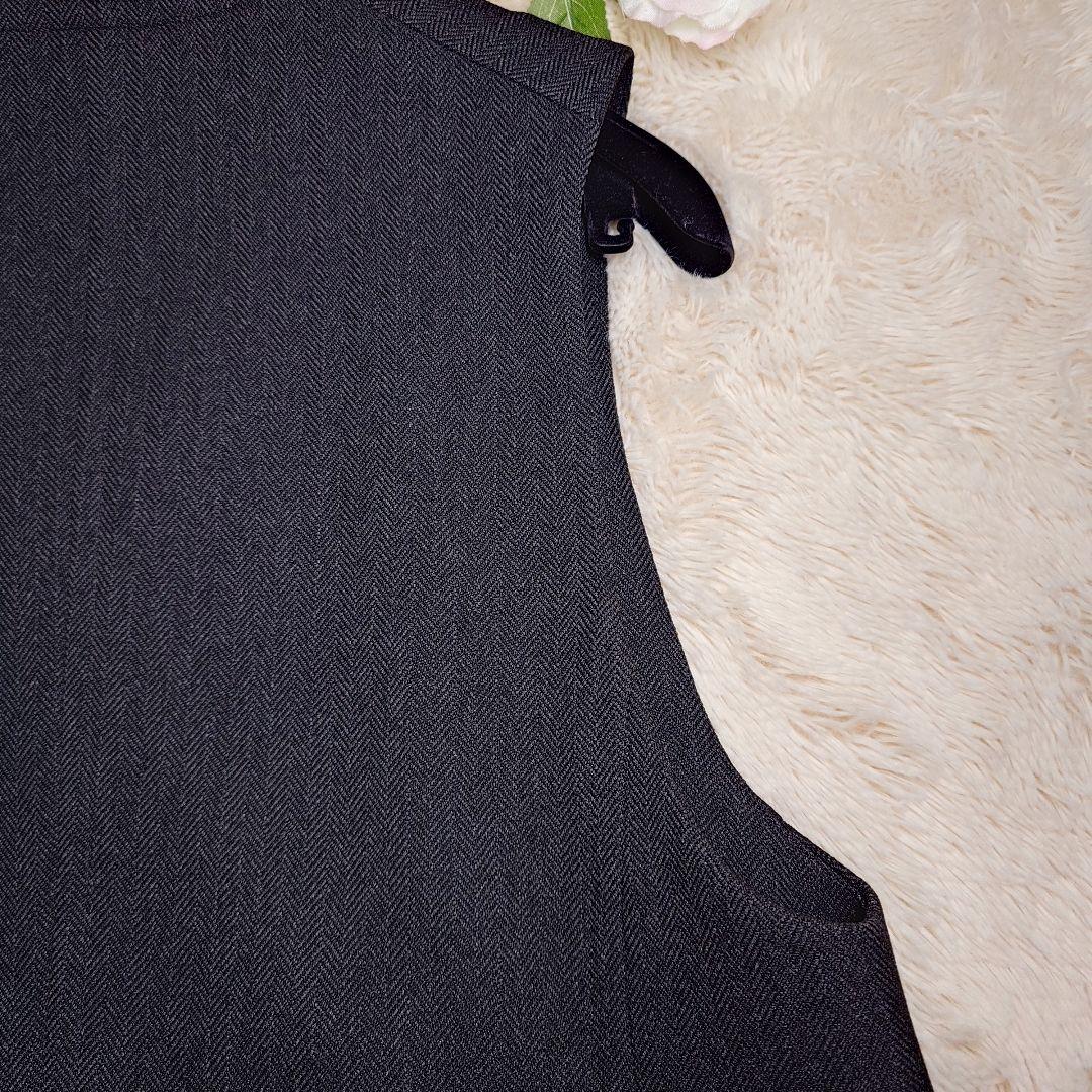 ビューティ＆ユース ヘリンボーン ジャンパースカート＆ジレ ブラック XS 現行