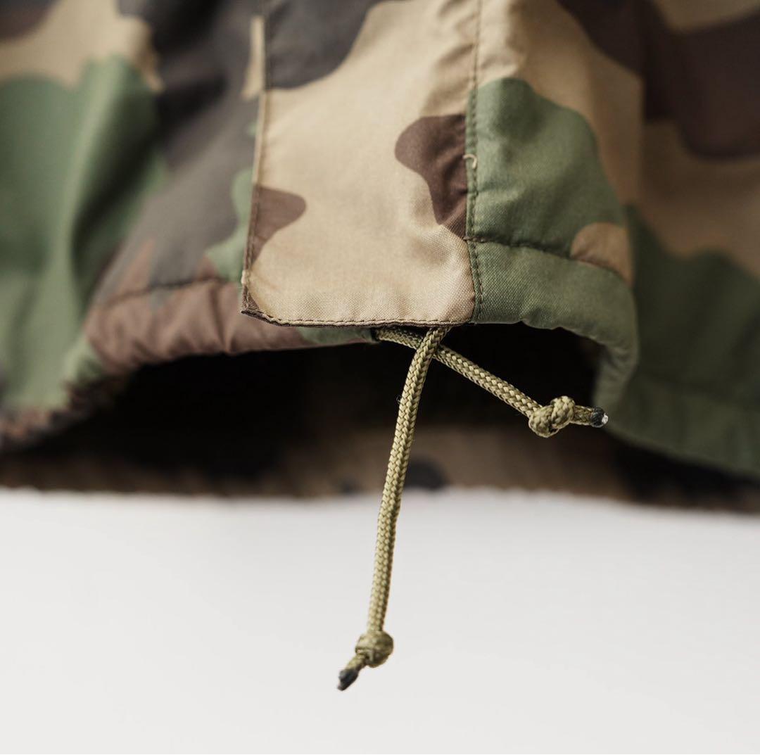 【美品】90s フランス軍　CCEカモ 裏ボア・ナイロンジャケット