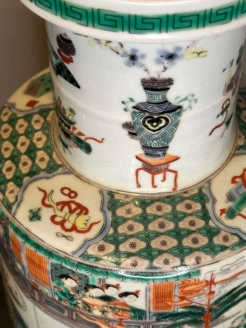 希少品！中国大清康熙年製款 龍舟図大花瓶 珍品 古美術 花器 置物 コレクション