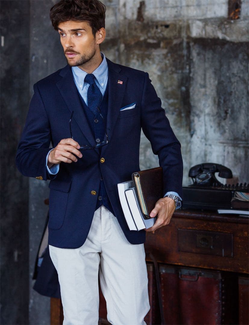 ブルックスブラザーズ　テーラードジャケット　紺ブレ　42