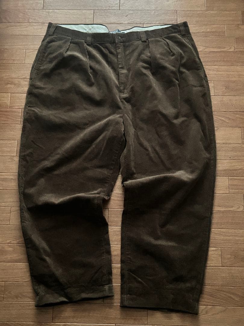 90s POLO Ralph Lauren ダークブラウン コーデュロイチノパン