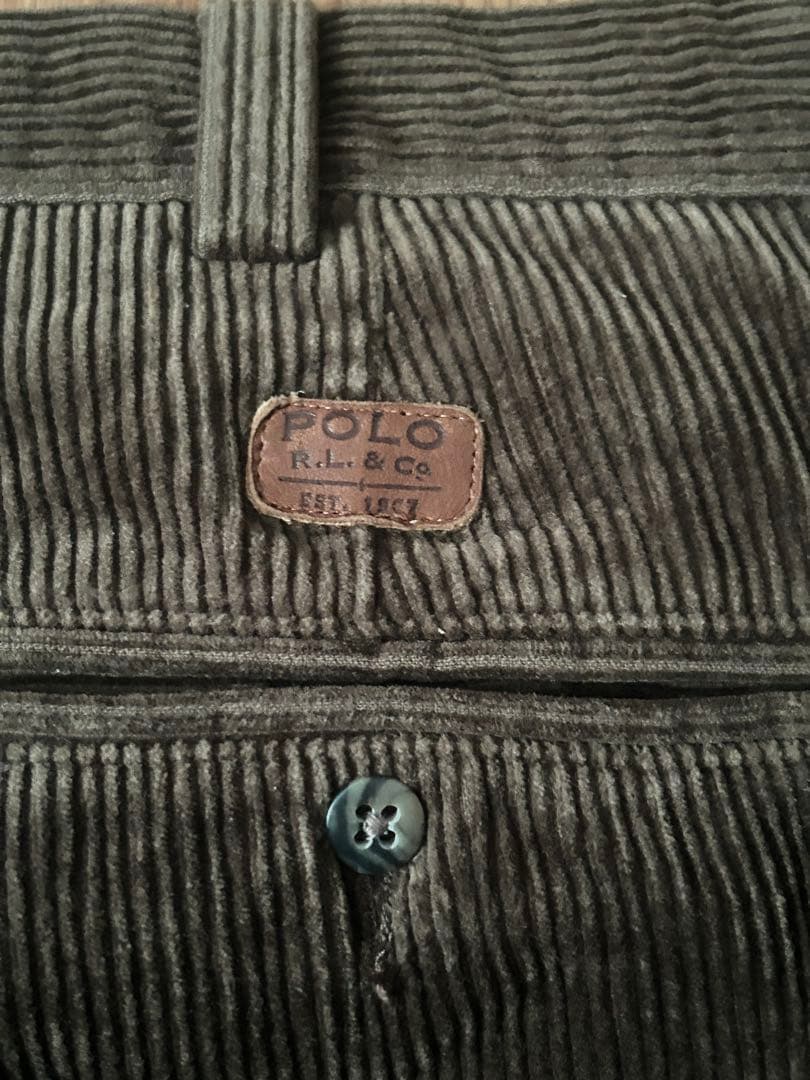 90s POLO Ralph Lauren ダークブラウン コーデュロイチノパン