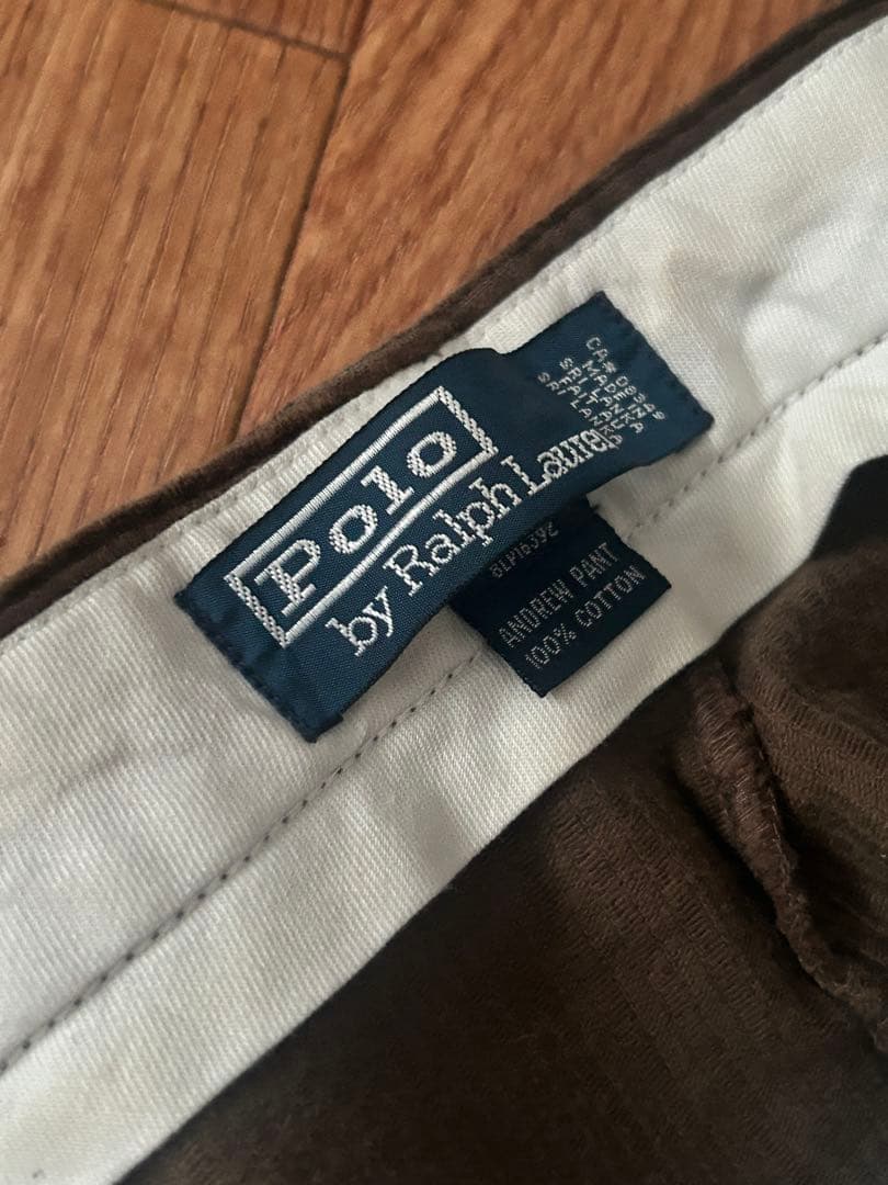 90s POLO Ralph Lauren ダークブラウン コーデュロイチノパン