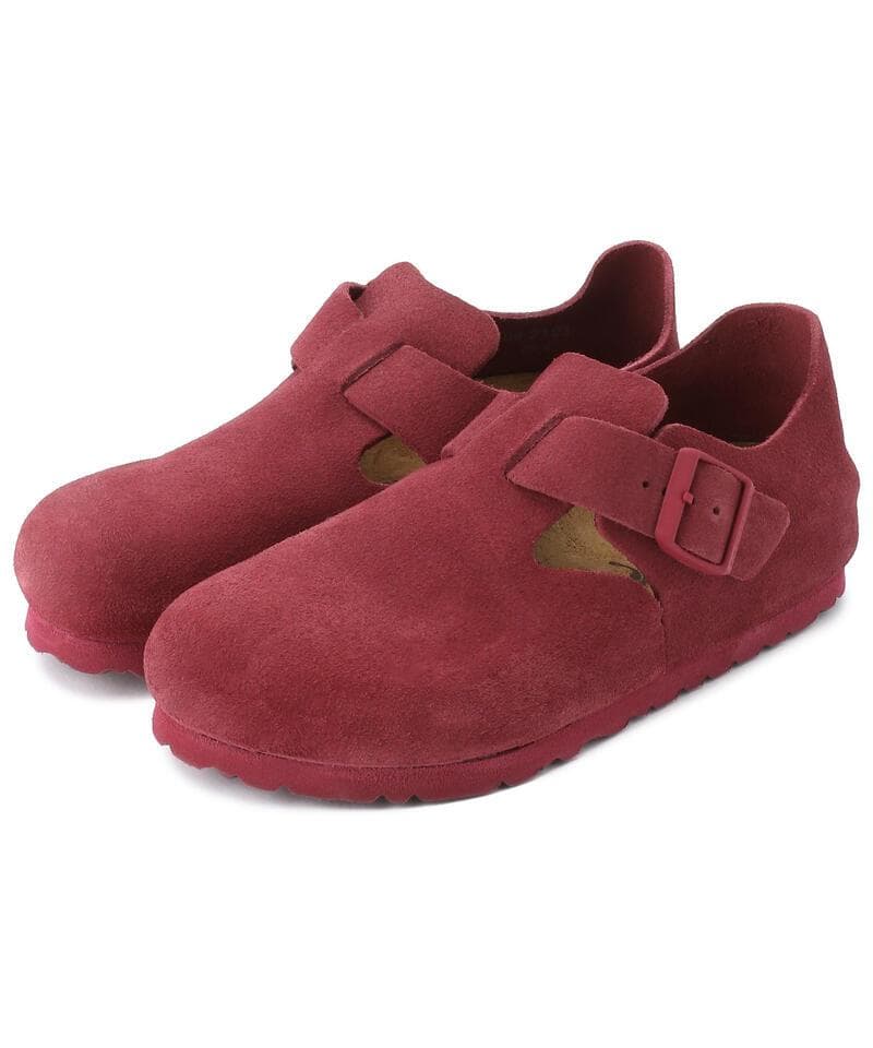 新品ビルケンシュトックLONDONマルーン スエードレザーシューズ41サイズ