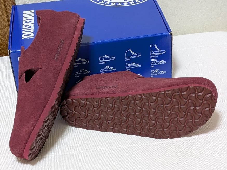新品ビルケンシュトックLONDONマルーン スエードレザーシューズ41サイズ