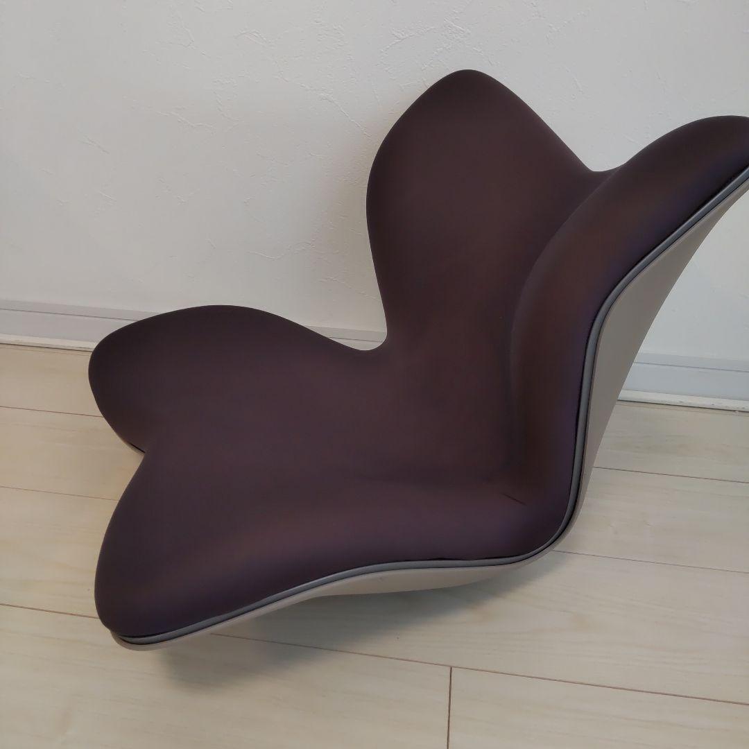 スタイルプレミアム 骨盤サポートチェア 座椅子 ダークパープル