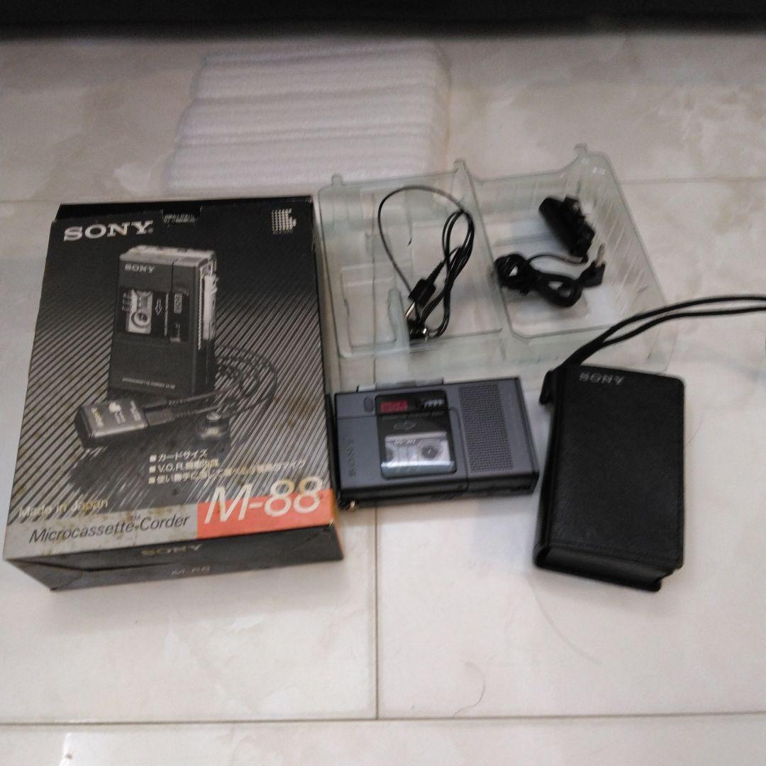 美品【通電確認済み品】 SONY ソニー マイクロカセットコーダー M-88