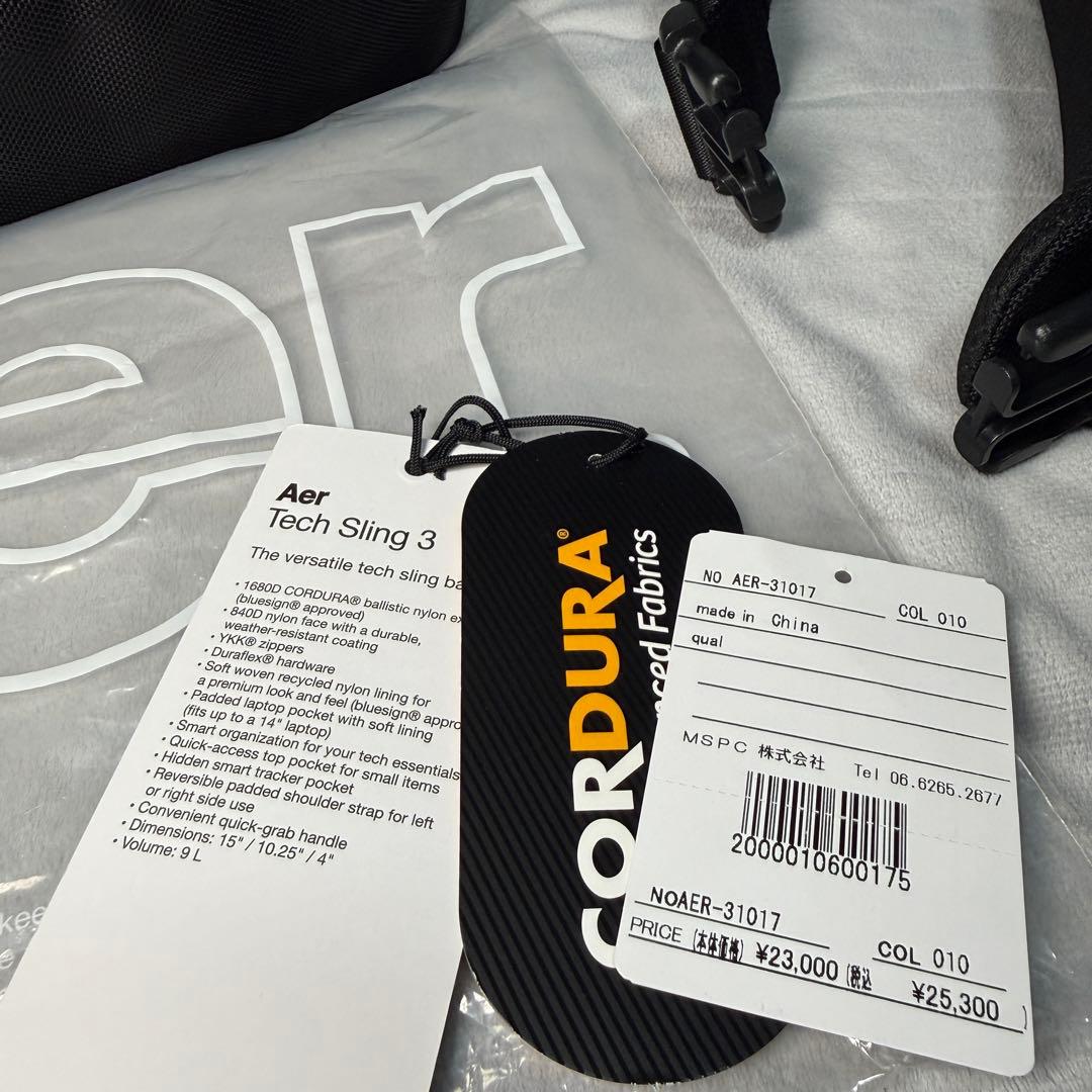 Aer Tech Sling 3 テックスリング 袋タグ付き エアー