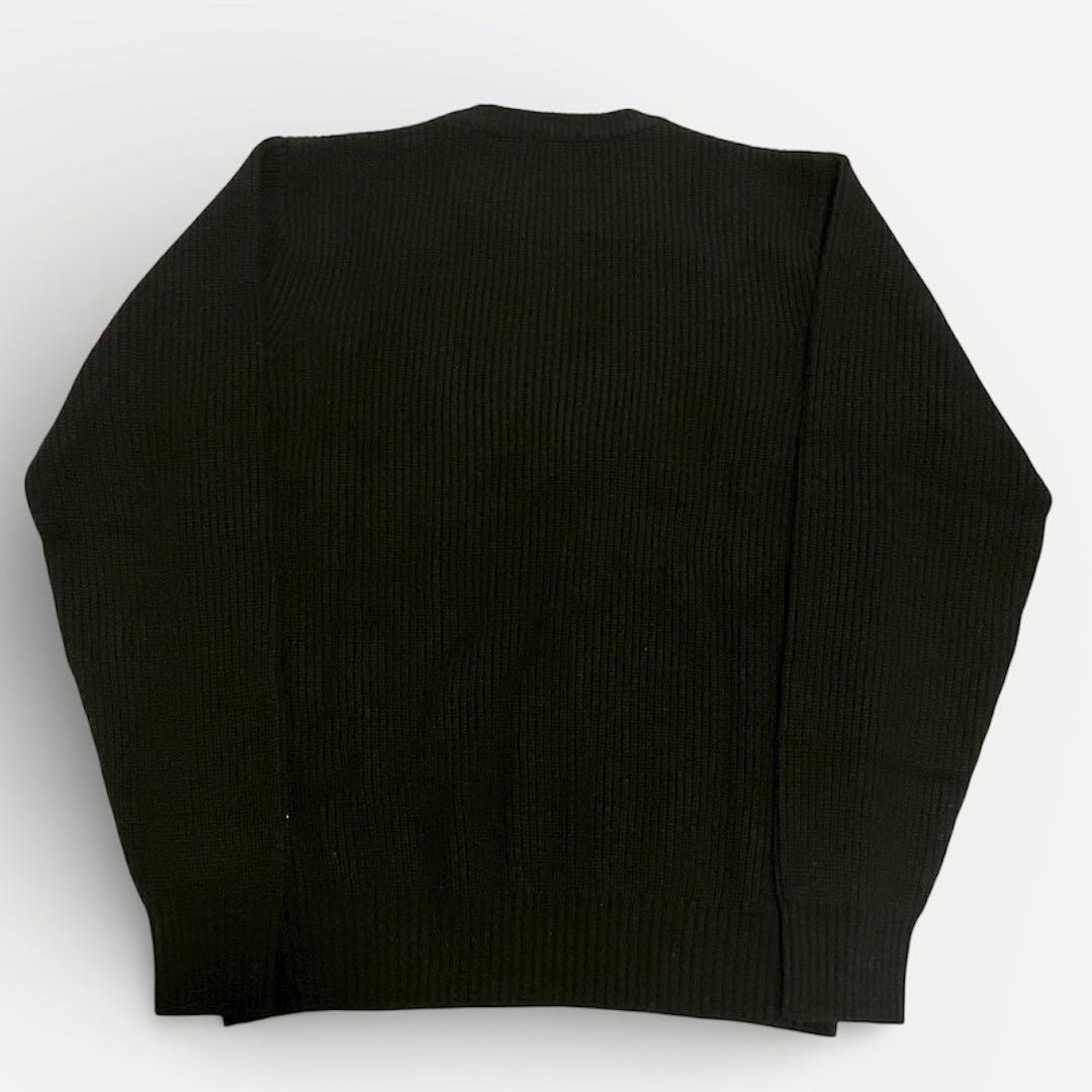 タグ付き 定価5万円 日本製 カシミヤ100% DETOUR リブニット 黒 L