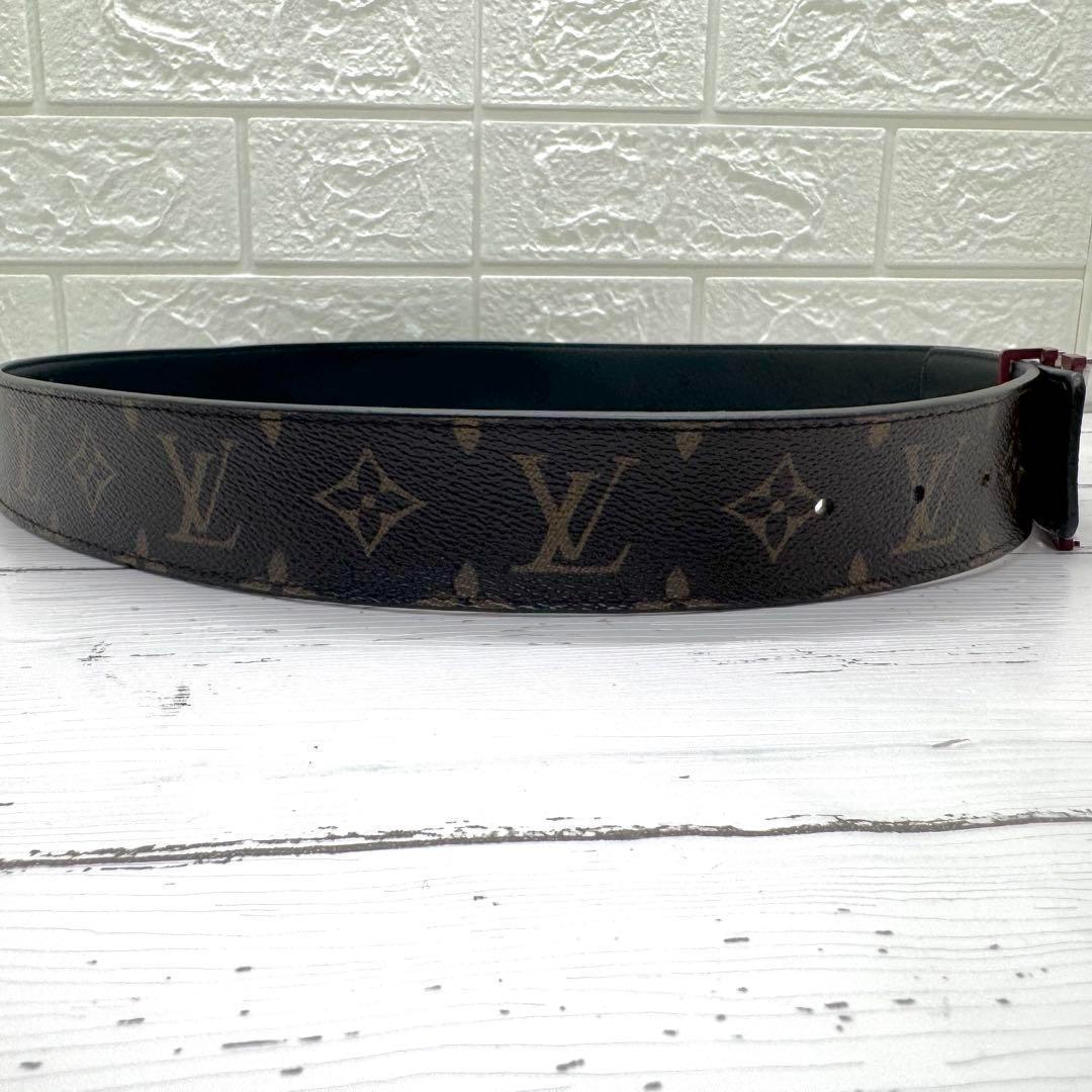 【美品】ルイヴィトン　サンチュール　LVシェイプ　モノグラム　ベルト