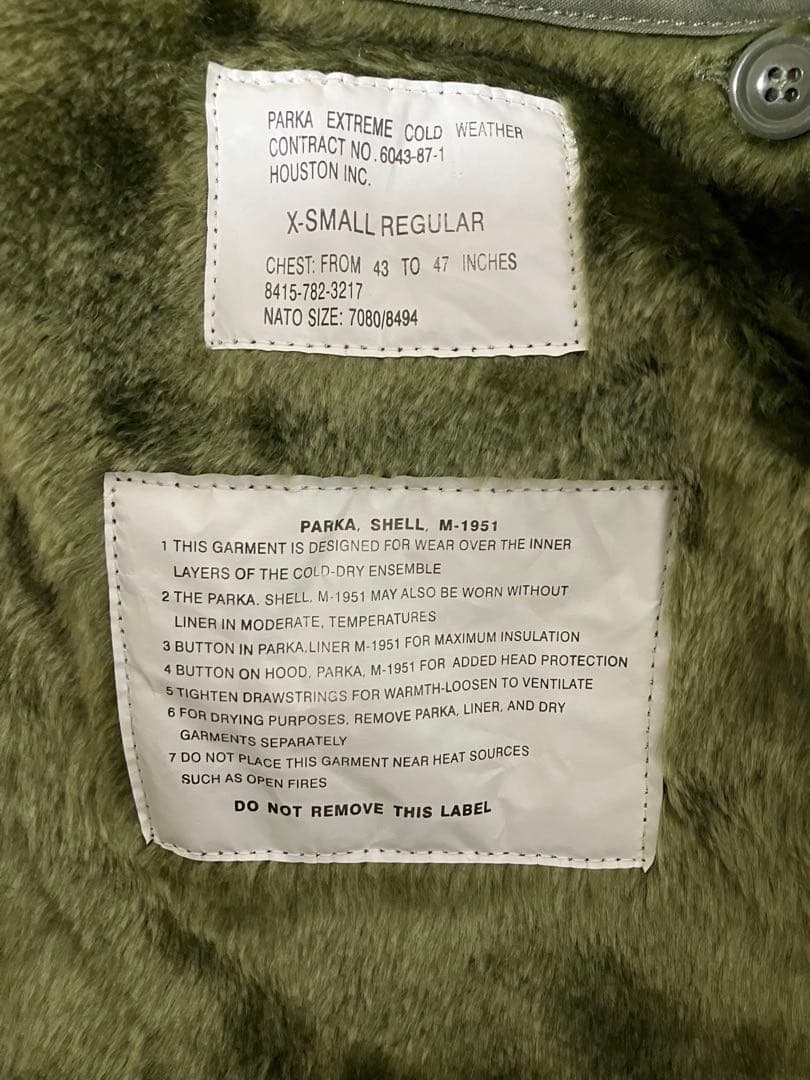 【新品未使用】HOUSTON M-51PARKA 5409M モッズコートXS