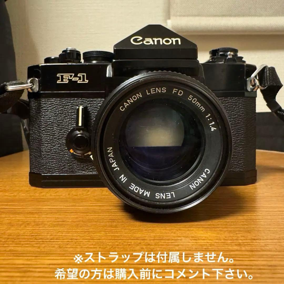 【整備済】Canon 旧F-1 前期 ボディ ブラック　※作例掲載