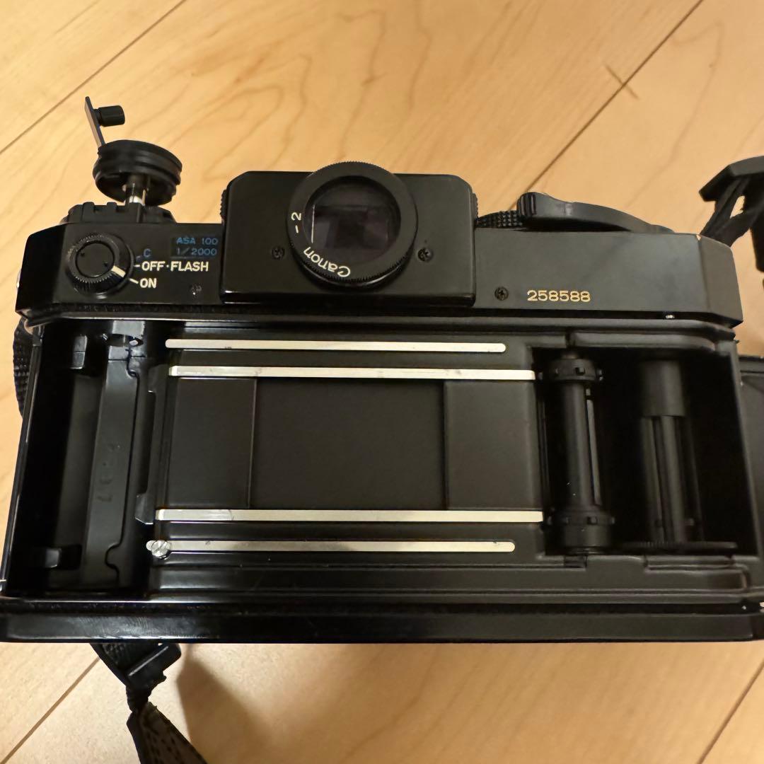 【整備済】Canon 旧F-1 前期 ボディ ブラック　※作例掲載