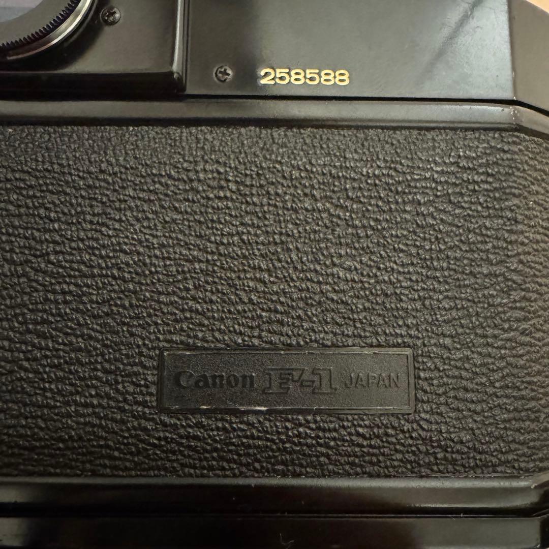 【整備済】Canon 旧F-1 前期 ボディ ブラック　※作例掲載