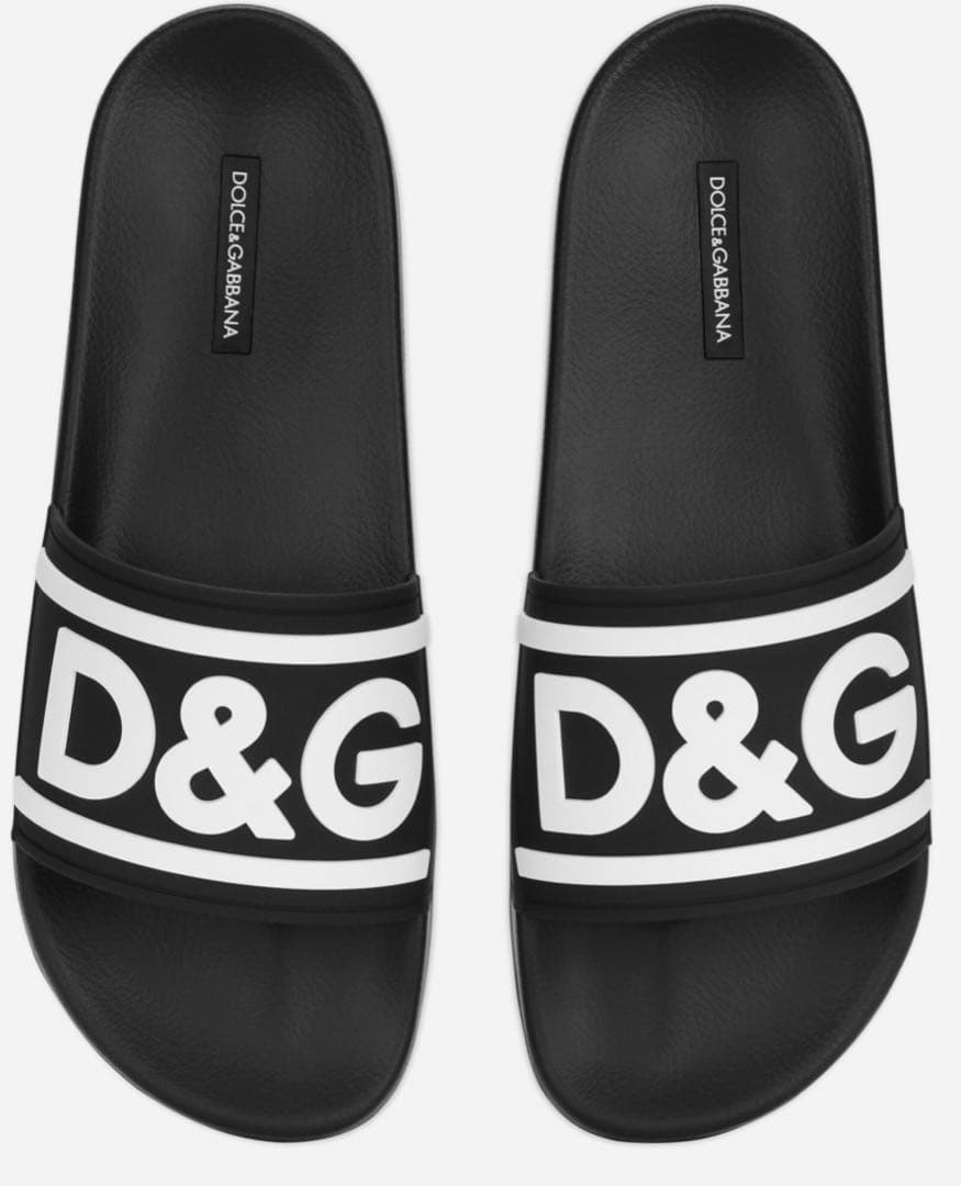 Dolce & Gabbana D&G サンダル 黒/白 メンズ