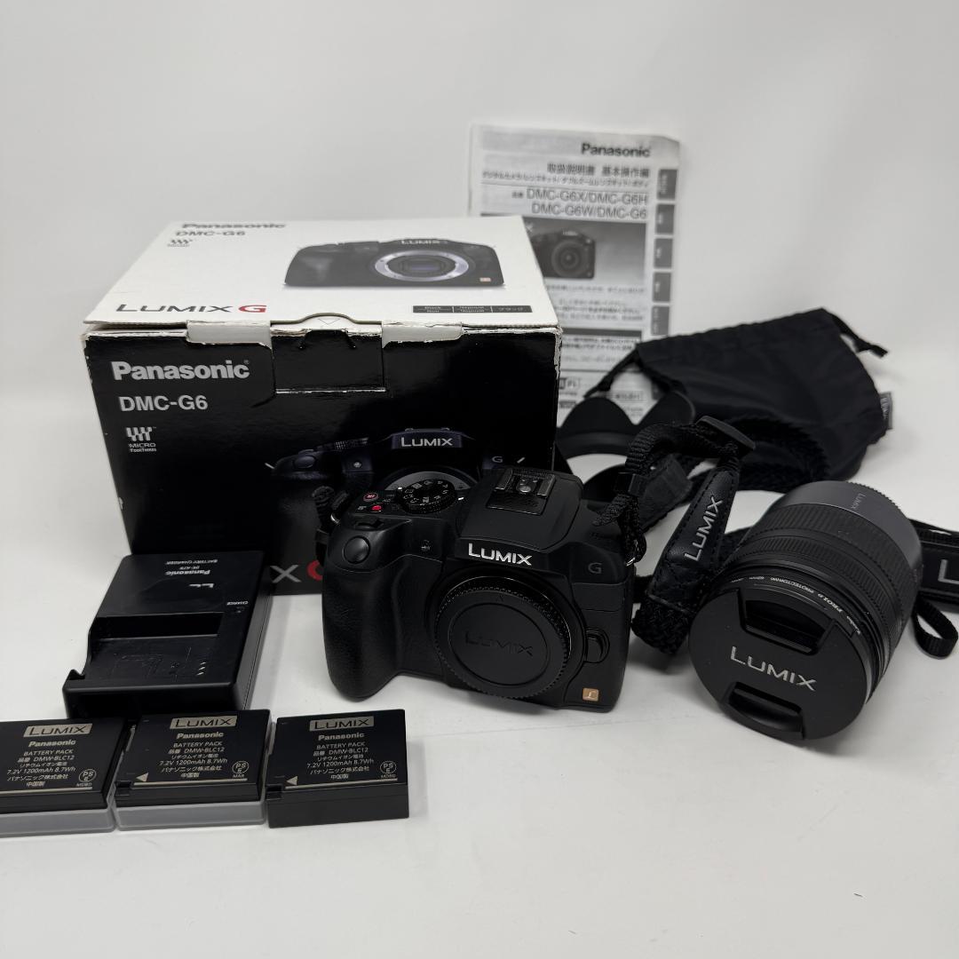 【美品セット】LUMIX DMC‑G6＋14‑140mm ズーム＋バッテリー3個