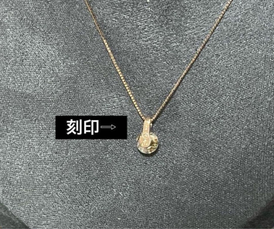 新品0.7ct天然ダイヤ鑑別書付K18ピンクゴールドベネチアンチェーンネックレス