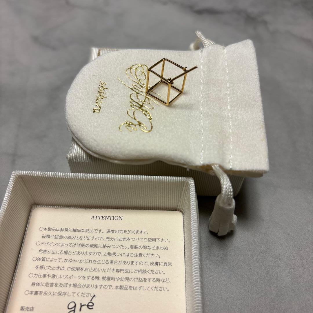 shihara ゴールド スクエアピアス