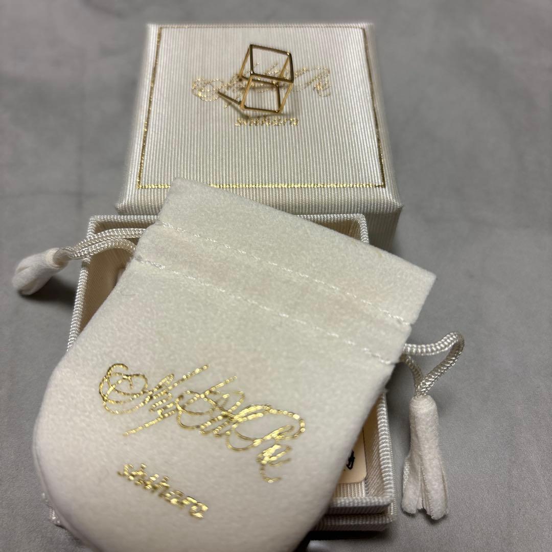 shihara ゴールド スクエアピアス