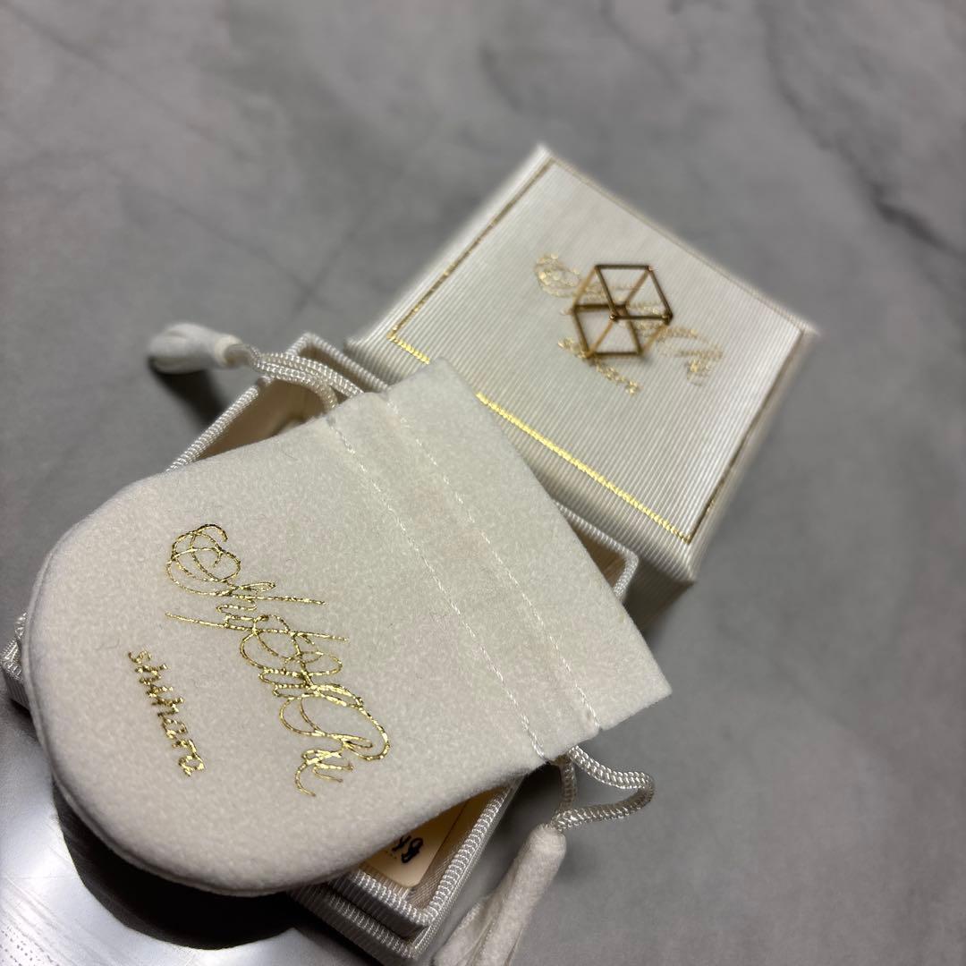 shihara ゴールド スクエアピアス