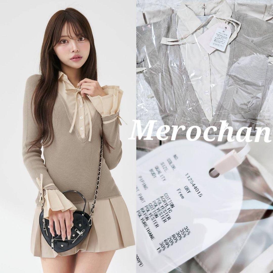 ダーリッチ シャツドッキングプリーツミニワンピース GRY フリー