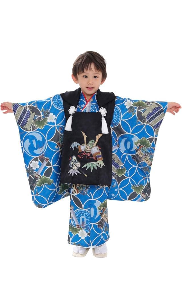 七五三 3歳 着物 男の子 被布 フルセット 90㎝〜100㎝