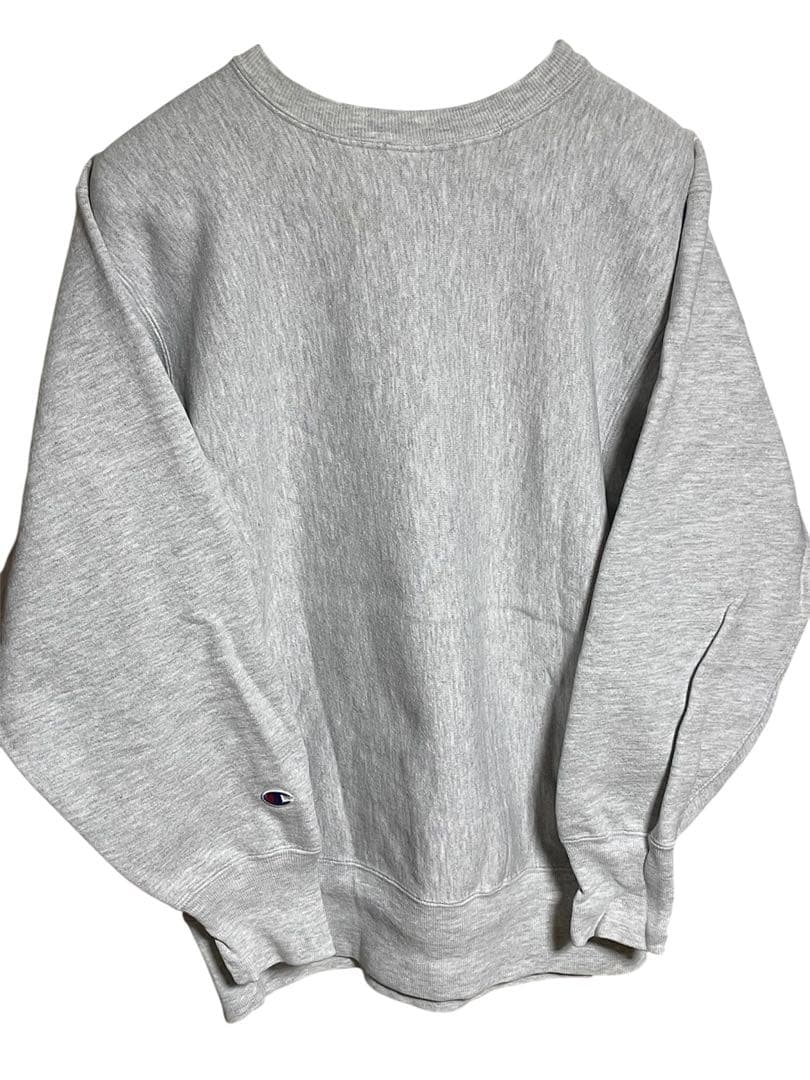 90s USA製 チャンピオン リバースウィーブ 刺繍ロゴ グレー スウェット