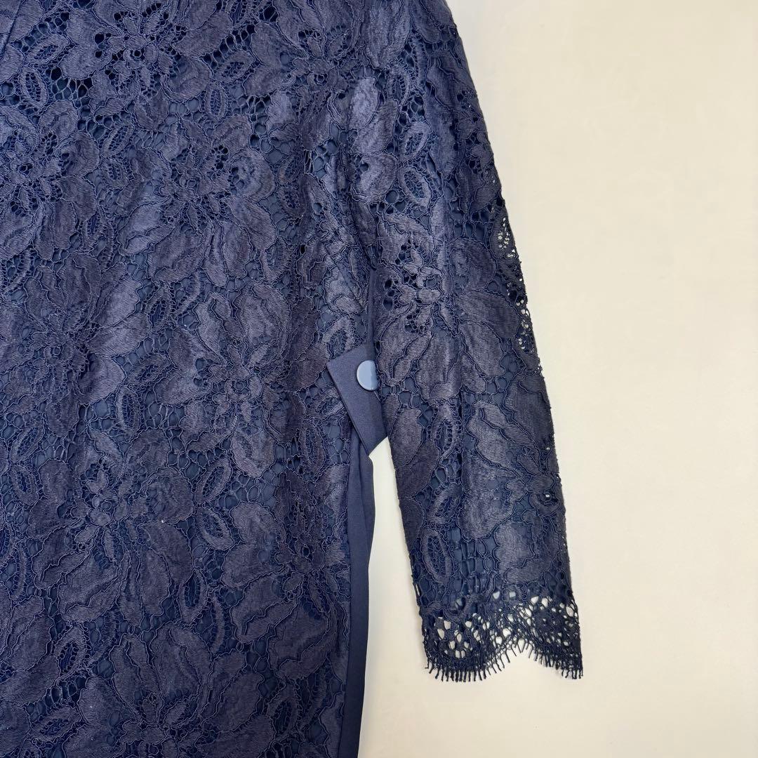 未使用に近い　ADORE アドーア　コードフルールレースバックプリーツワンピース