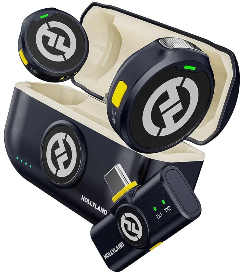 割引/Hollyland-Lark M2-ワイヤレスマイク-ノイズキャンセル機能