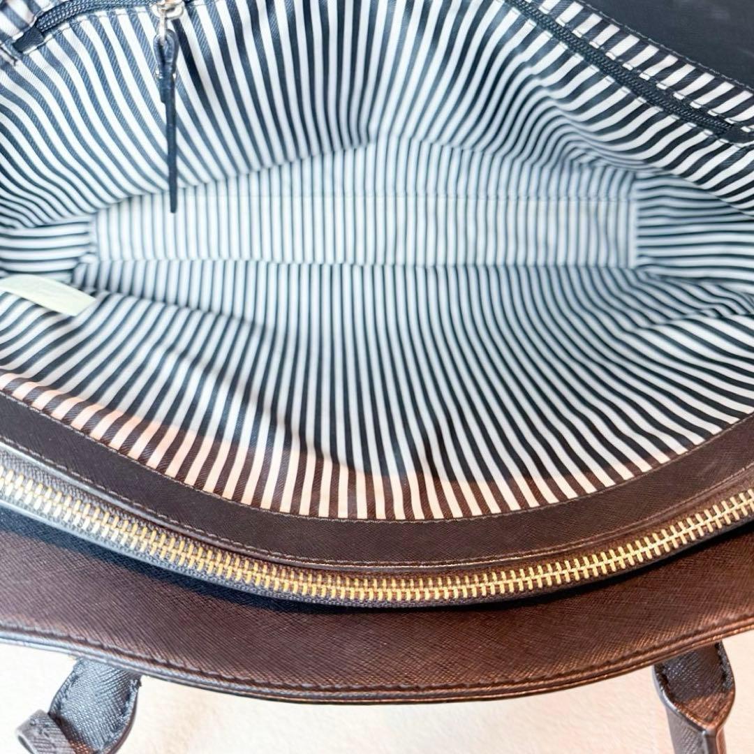 【美品】Kate Spade ケイトスペード 大容量 トートバッグ バイカラー