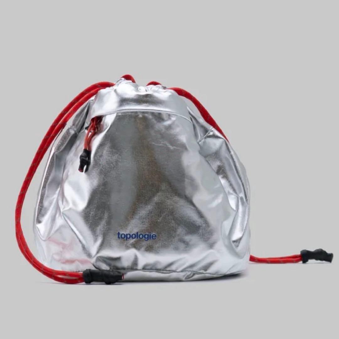 topologie トポロジー リバーシブル巾着バッグ+ショルダーストラップ