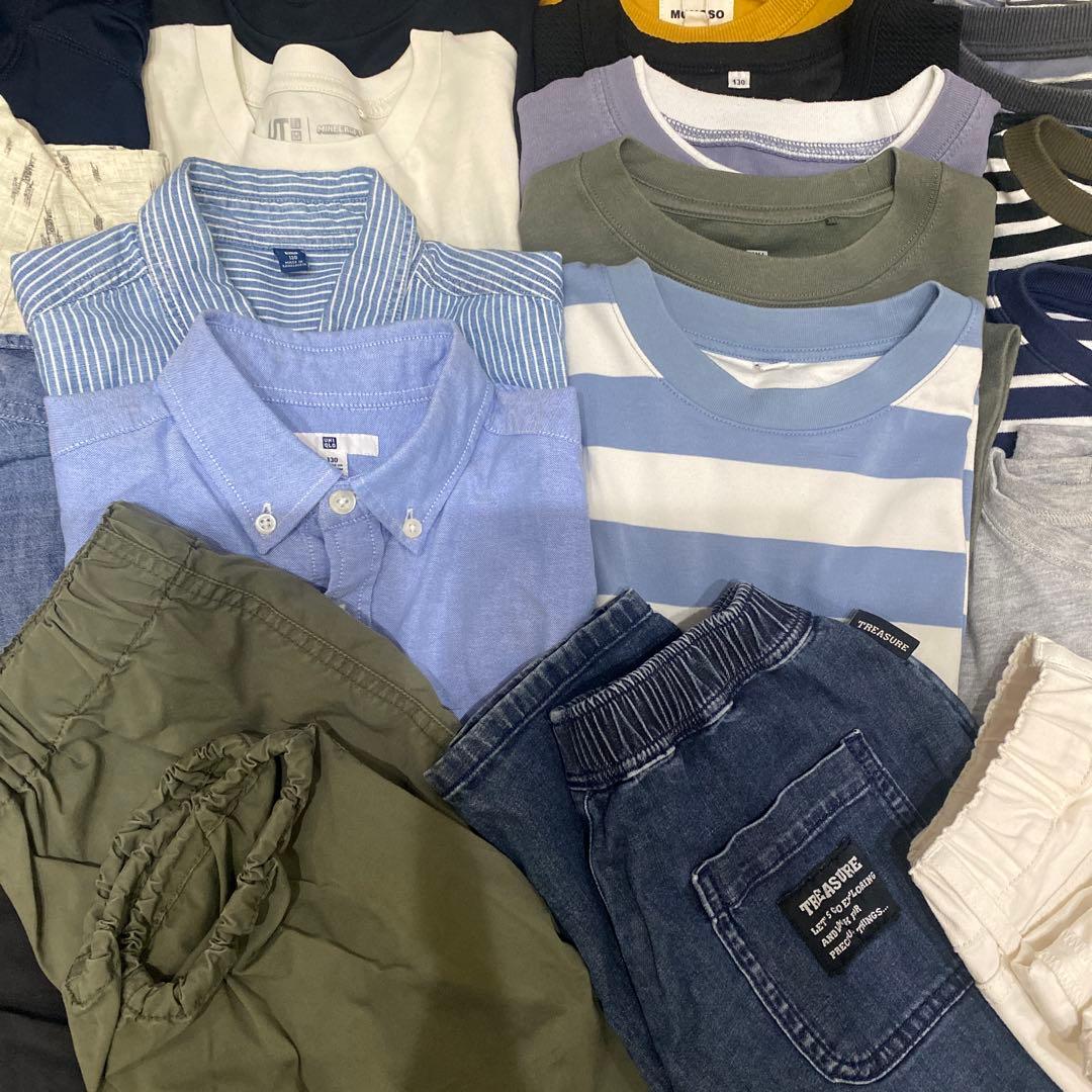 たお！【まとめ売り:130&120】キッズ服 男の子 38+36点セット！