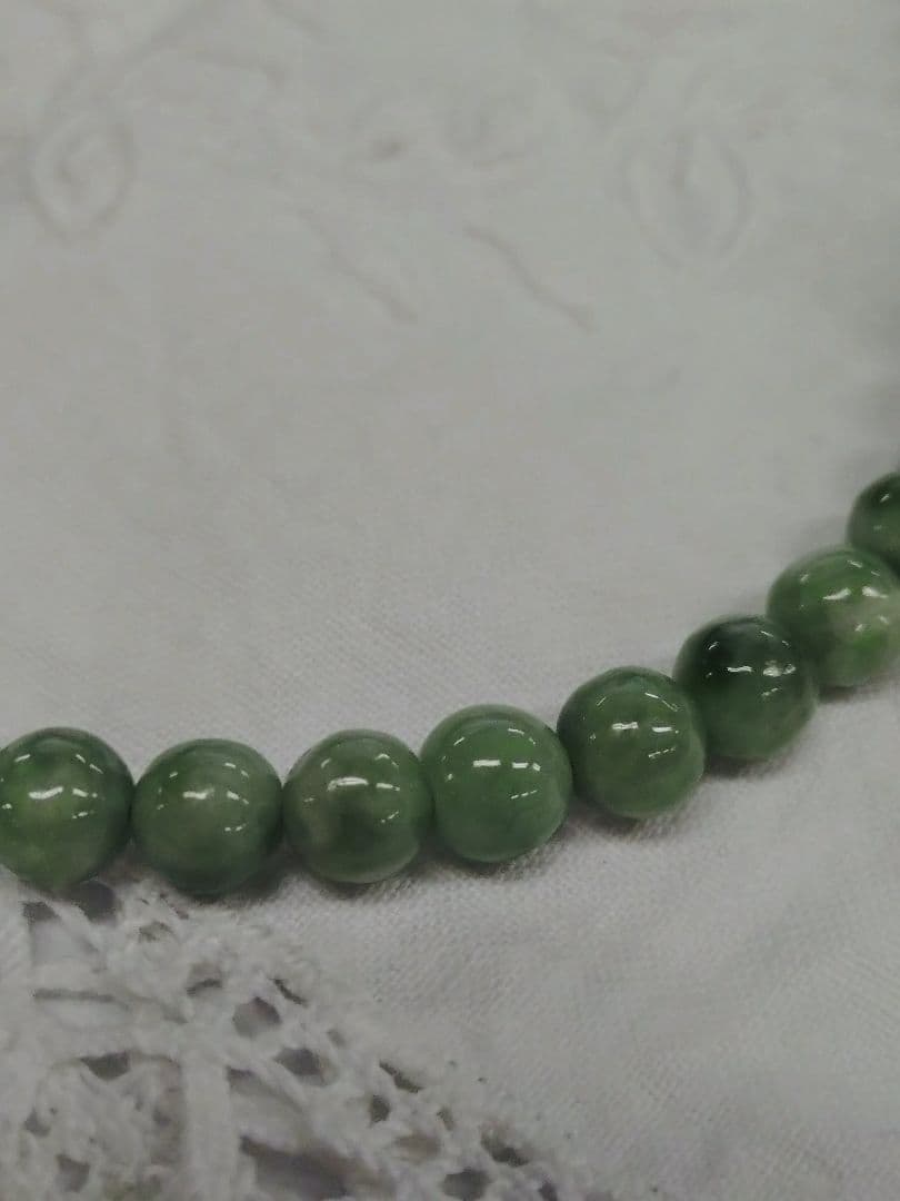 k18 翡翠ネックレス 天然石ネックレス ジェダイト 硬玉