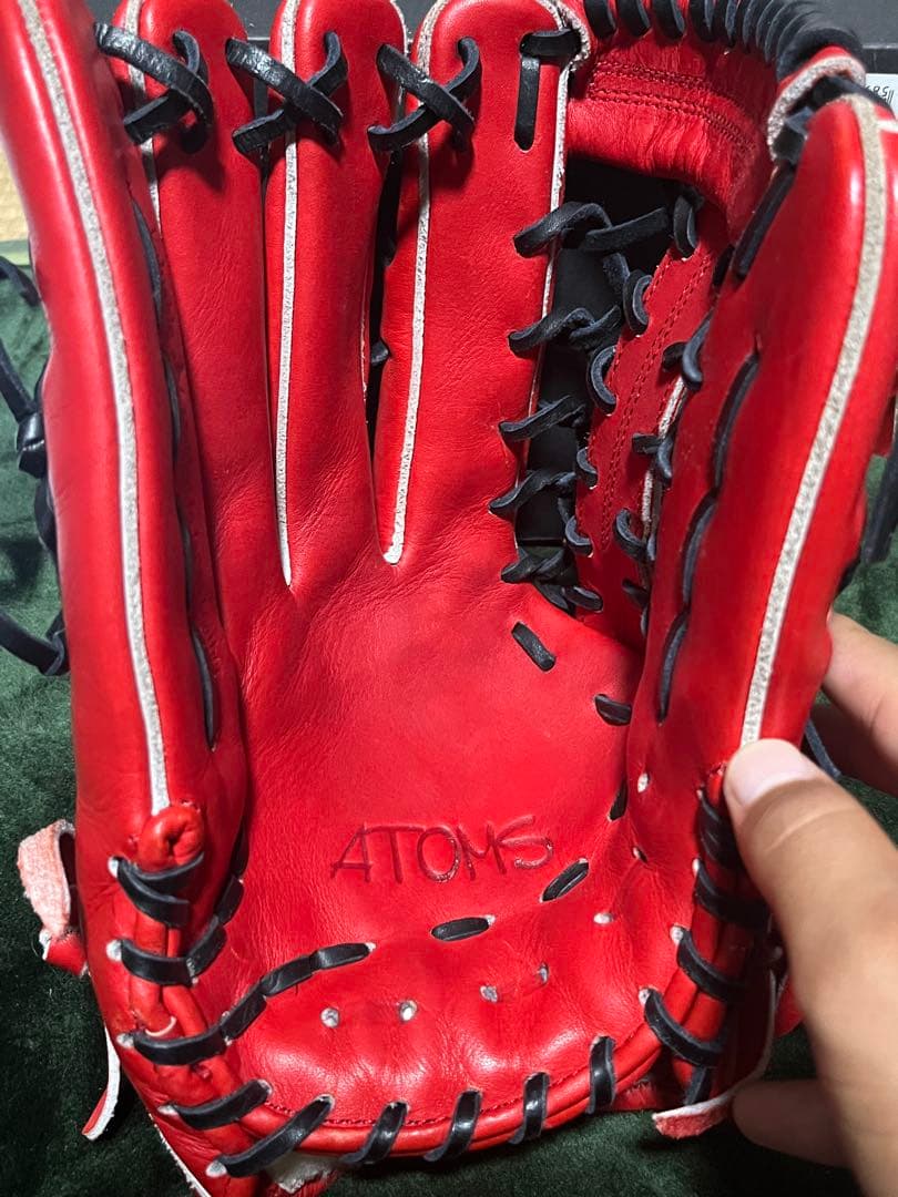 ATOMS 左投げ硬式外野用グローブ