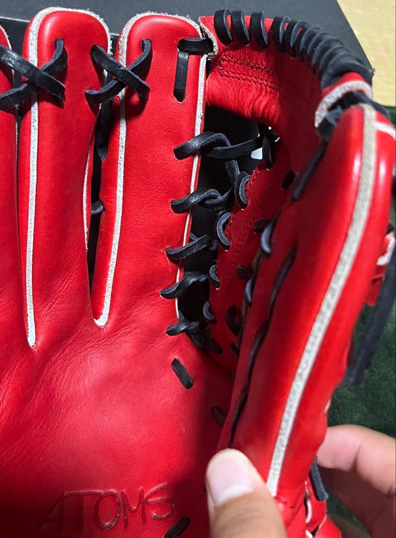 ATOMS 左投げ硬式外野用グローブ