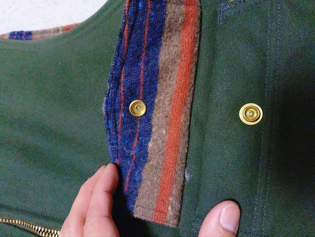 トップス TROPHY CLOTHING oiled duck storm vest