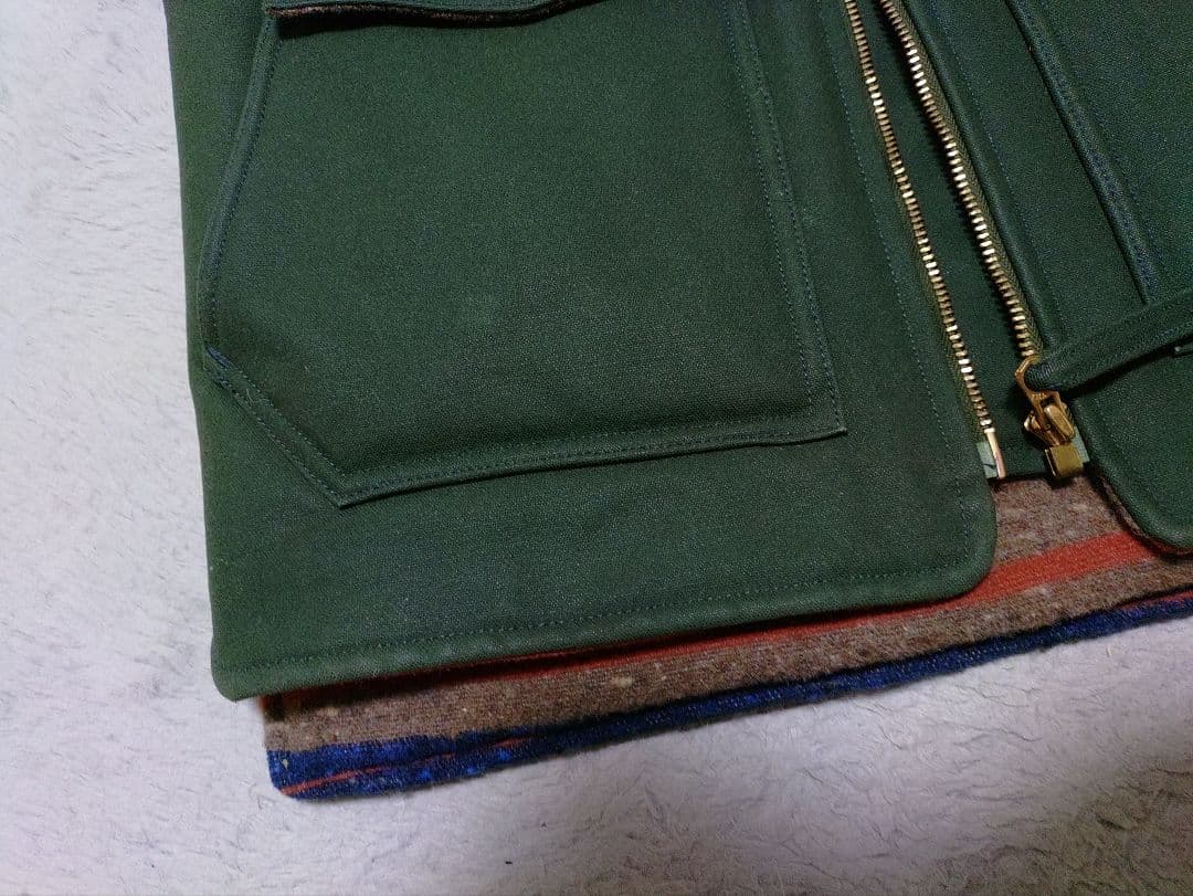 トップス TROPHY CLOTHING oiled duck storm vest